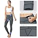 BALEAF Women's Fleece Lined Winter Leggings Thermal Yoga Pants Inner Pocket Grey Size L, Classic