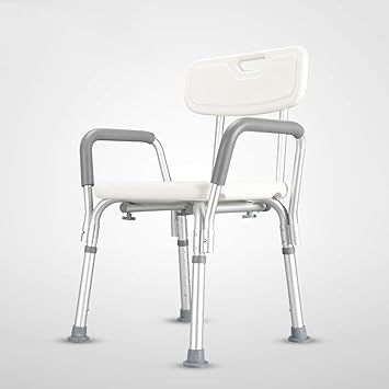 Amazon Com Lifex White Bathroom Shower Armchair Elderly Aluminum
