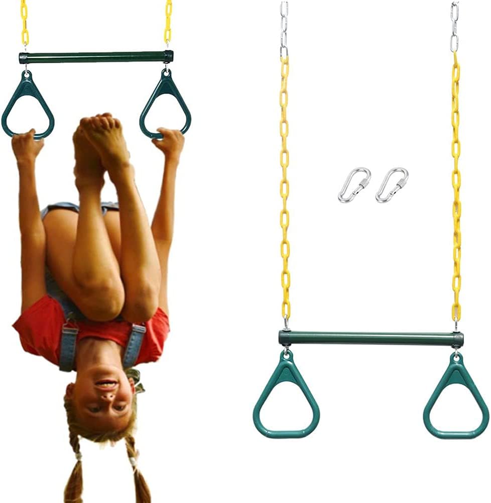 Monkey Bars for Kids Swing Set, Swingset Accessories with 18" Trapeze