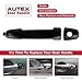 AUTEX 2pcs Front Rear Left/Right Exterior Door Handles Black Driver Passenger Side Compatible with Vibe 2003 2004 2005 2006 2007 2008 2009 2010 81309