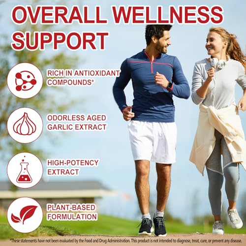 Aged Garlic Extract Softgels | Odorless Garlic, 15:1 Extract & Low-Temp 2-Year Aging for Heart/Circulation Health/Immune Support, Rich in Antioxidant, Swallow It Whole, Gentle & Natural|300Pcs