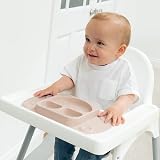 EasyMat EasyTots Mini Portable Silicone Baby Suction Plate Mauve view 4