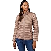 32 Degrees Women's Ultra-Light Down Packable Jacket | Layering |Semi-Fitted | Zippered Pockets | Water Repellent