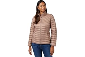 32 Degrees Women's Ultra-Light Down Packable Jacket | Layering |Semi-Fitted | Zippered Pockets | Water Repellent