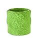 Suddora Wrist Sweatband Also Available in Neon Colors - Athletic Cotton Terry Cloth Wristband for Sports (Neon Green)(1 Piece)