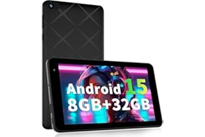 PRITOM 7 inch Tablet, Android 15 Tablet, 32GB, 1TB Expandable, 5GHZ WiFi,Five Core, IPS Screen,Dual Camera, Bluetooth, Lightw
