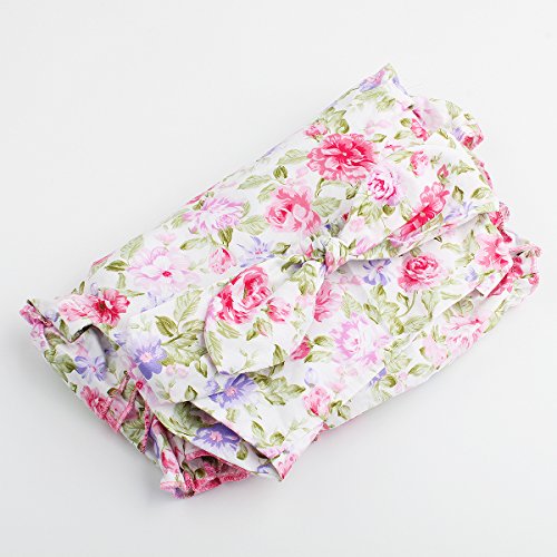 Baby Girls 2pcs Sets Cotton Ruffles Romper Outfits Clothes (L:24Months, Pink Peony) - Thumbnail 3