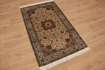 Etfa Teppiche Seidenteppich Hereke Reiner Seide 154x94 Cm Amazon