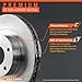 Max Brakes OE Series Rotors w/Ceramic Pads Front Premium Brake Kit KT008041 [Fits 2006 - 2011 Honda Civic DX LX EX]