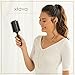 Xtava 44mm Natural Double Bristle Hair Brush - Volumizing and Detangling Blow Dryer Round Brush with Soft Boar Bristle - Professional Blow Drying Hair Brushes for Women with Fine Thick or Curly Hair