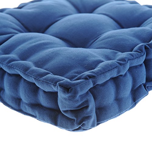 White Dove Chair Pads - Cotton Canvas - Value 4 Pack - Fits 16" Chair - XL Futon - Classic Design, by Unity (Blue) - Thumbnail 2