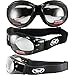 Global Vision Aviator Dirt Bike ATV UTV Motorcycle Goggles Clear and Smoke for Day and Night Includes Cloth Bag for Storage