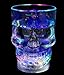 Fun Central AD006, 1 Pc, 14 oz Multicolor LED Liquid Activated Skull Mug, LED Skull Cups For Halloween and Pirate Theme Parties