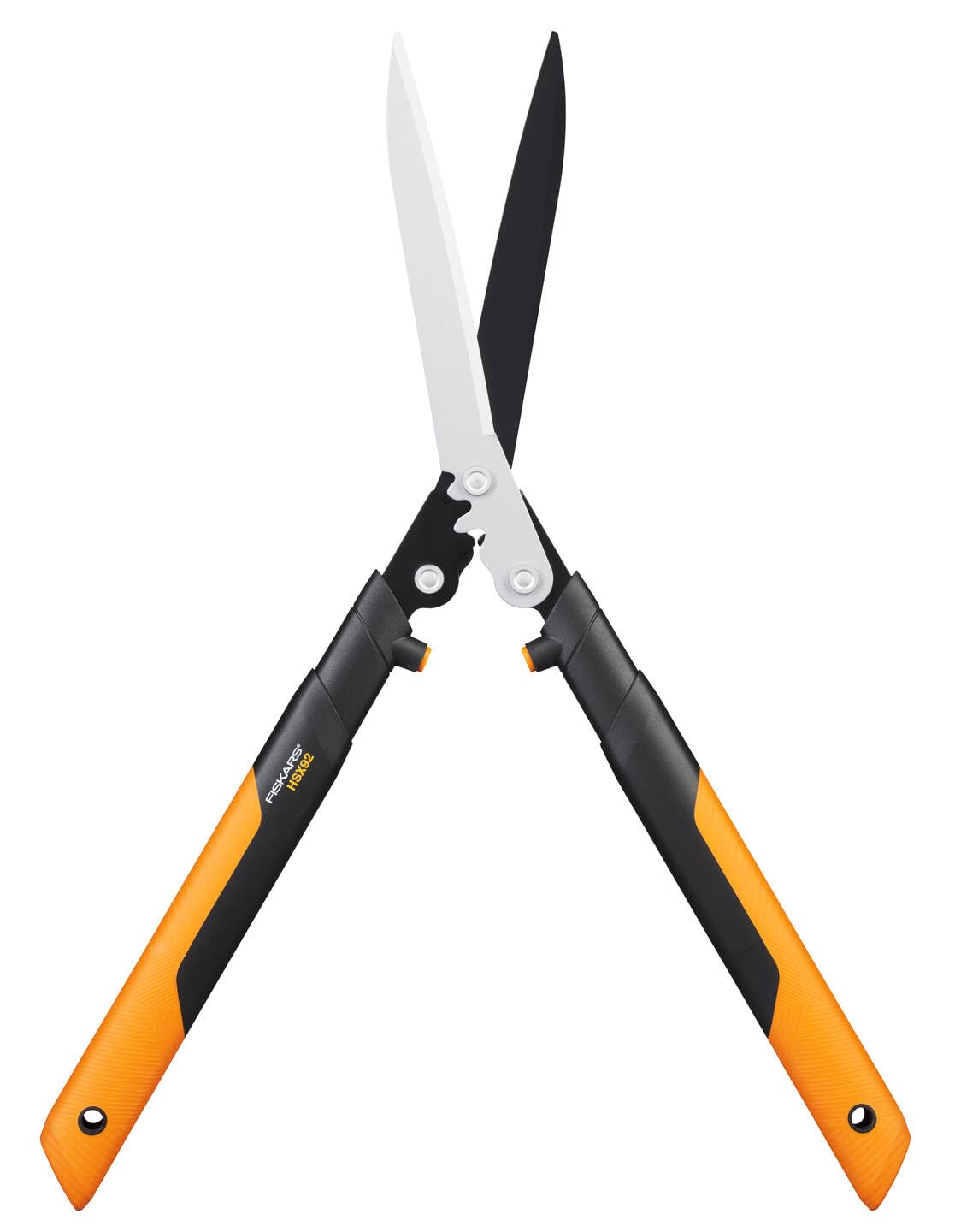 Fiskars PowerGear X Hedge Shear HSX92, Non-stick coating, Steel blades, Length: 63 cm, Black/Orange, 1023631