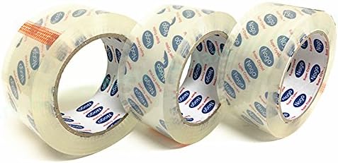 2"inch X 110Yard -6 Roll 1.8MIL Carton Packing Tape Sealing Tape by Metrogalaxy, Color: Ultra Clear