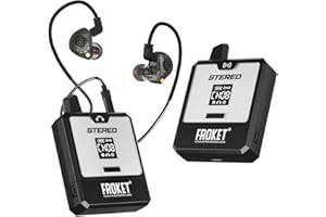 2.4G Wireless in-Ear Monitor System, 11-Channel Stereo IEM with 5ms Ultra-Low Latency, Up to 50m Range, 10-Hour Battery Life 