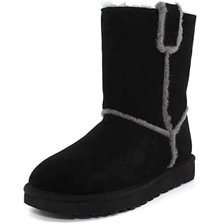 ugg women's w classic short sparkle zip fashion boot