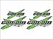 CAN-AM Team 3DX / LIME GREEN / 4 PACK Vinyl Vehicle ATV Utility Gear Graphic Decal Stickers