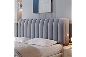 BLLMTEAR Headboard Covers Slipcover, Stretch Bed Headboard Covers, Small Square Jacquard Dustproof Protector Cover for Upholstered Headboard (Milk White, Queen Headboard Length ( Color : #12 , Size : Queen:150