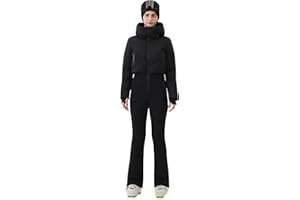 HIGH EXPERIENCE Womens Ski Suit One Piece Snowsuit Snow Slim Jumpsuits Snowboard Outfit Waterproof Insulated Winter Warm