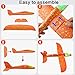 Airplane Toys Throwing Foam Plane, 20 Inch Gaint LED Light Up Glider Airplane Model Toy with Dual Flight Mode Challenging Outdoor Plane Jet Sports Game Flying Toys Gift for Kids Toddlers Teen (4 Pack)