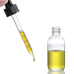 4 Pack 2 oz Glass Dropper Bottles with Measured