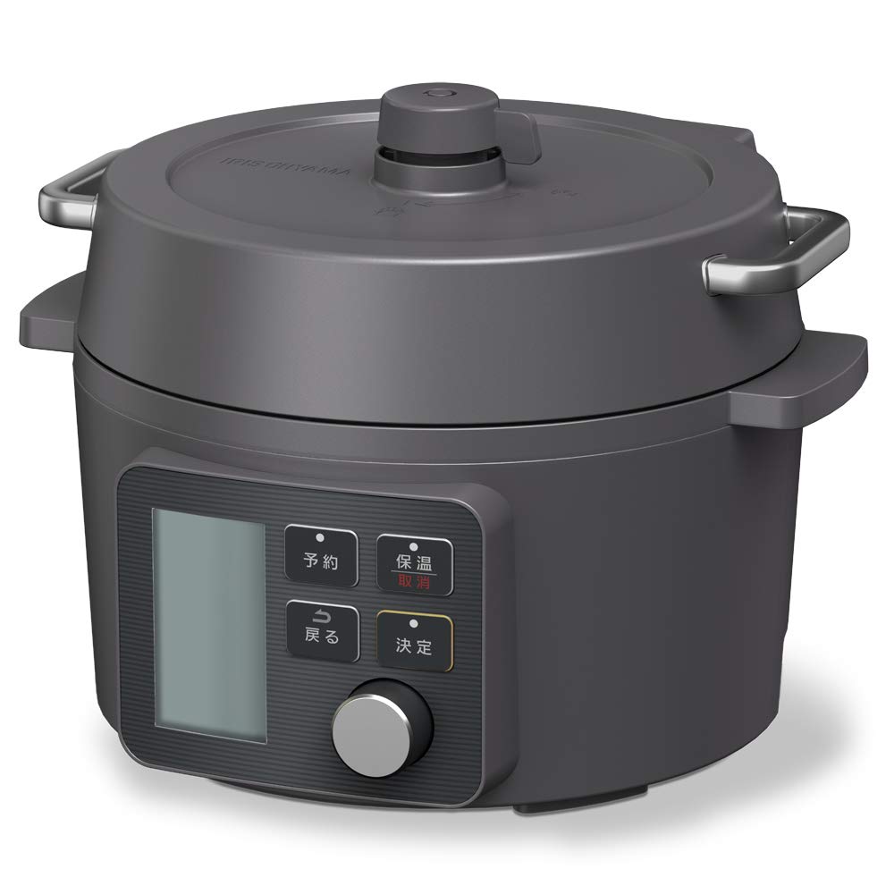 電気圧力鍋 2.2L ブラック KPC-MA2-B アイリスオーヤマ 65種類自動メニュー搭載商品画像