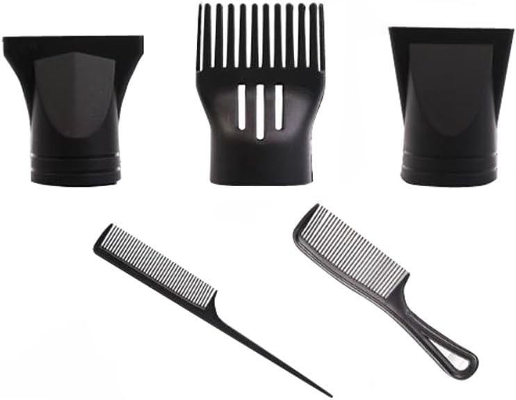 1Set（5PCS）Portable Multifunction Fashion Plastic Salon Replacement Blow Flat Hair Dryer Drying Concentrator Nozzle