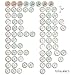 party decorations Mint Gold Glitter Peach Cream Tissue Pom Poms