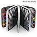 BTSKY160 Slots Colored Pencil Case- Deluxe PU Leather Handy Pencil Holder Organizer Zipper Pencil Box Large with Handle Strap for Colored Pencils Watercolor Pencils(Grey)