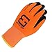 Better Grip Safety Winter Insulated Double Lining Rubber Coated Work Gloves, 3 Pairs/ Pack (Large, Hi-Vis Orange)