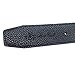 Maikun H Letter Gold Buckle Black Leather Belt 110cm for Waist Size 32-34