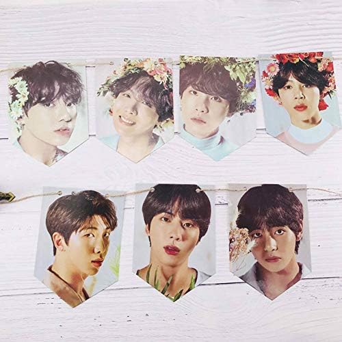 Meifyomng BTS Bulletproof Youth League Hanging Flag Hanging Painting Wall Painting Photo Photo Sticker Decoration(01)