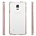 Note 4 Case, LK [Air Hybrid] Ultra Slim Shockproof [Crystal Clear] Back Protective Case + TPU Bumper Cover for Samsung Galaxy Note 4 (Rose Clear)