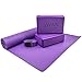 Sivan Health & Fitness 5-Piece Essentials Yoga Beginners Kit, Purple