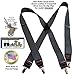 Hold-Up Suspender Company Casual Series Slate XS Suspenders for Men In the Traditional X-Back Style with USA Patented No-Slip Clips