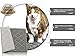Cat Fab Cat Litter Mat, Extra Large Size, Non-Toxic, Easy Clean Kitty Litter Trapping Design, In Slate Gray