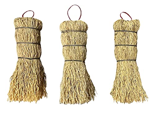 Coladera Set di 3 spazzole per la pulizia dei piatti in fibra naturale messicana Escobetas Molcajete con ganci sostenibili per la pulizia dei piatti della cucina spazzole per pentole lavelli e padelle