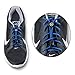 Sport Freak USA No Tie Shoelaces | Elastic and Reflective Laces with Lock for Athletes, Adults and Kids | Replacement Shoe Strings for Running, Tennis and Golf (Blue)