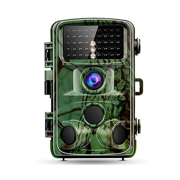LXYDD Wildkamera 16MP 1080P Video Jagdkamera mit 120 ° Überwachungswinkel Bewegungserkennung in der Nacht mit Infrarot…