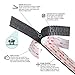 CANOPUS Hook and Loop Reclosable Fastener, SJ3550 250 Black Lock Tape for Hanging Pictures, Signs and Displays, Remotes, Tools, Crafts, 0.5 in x 6 ft, Made in USA