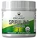 Organic Spirulina Powder by Peak Performance. Ecologically Grown Organic Vegan Algae Superfood. Non GMO, Lab Tested, Non Irradiated, Made in USA. Natural Chlorophyll. Powdered Supplement Espirulina