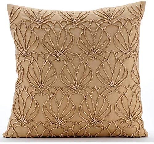 Amazon Com The Homecentric Handmade Gold Shams Beaded Lotus
