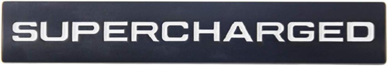 3D Metal SUPERCHARGED Emblem Trunk Lid Dash Sticker Fender Badge Fit (ce-026)