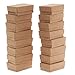 Beadaholique Kraft Brown Cardboard Jewelry Boxes (16 Pack), 2.5 x 1.5 x 1
