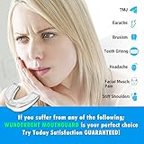 Mouth Guard for Grinding Teeth, Snoring Mouthpiece, Night Guards for Teeth Grinding, Snoring Solution, Dental TMJ Mouth and Bite Guard for teeth grinding, to Give You a Good Night's Sleep (white)