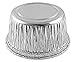 Pactogo 4 oz. Aluminum Foil Cup w/Clear Plastic Lid - Disposable Utility/Cupcake/Ramekin/Muffin Baking Tins (Pack of 100 Sets)