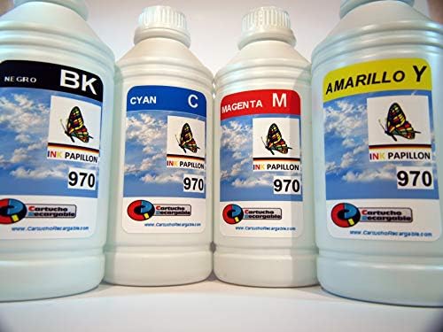 970 PIGMENTATED INKS FOR REFILLING CARTRIDGES AND CISS TYPE HP970/971
