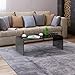 Tangkula Glass Coffee Table, 42.5
