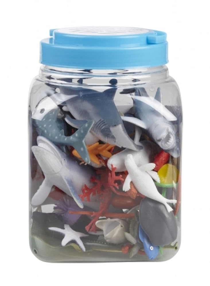 Ravensden 40 Piece Ocean Animal Play Set Bucket